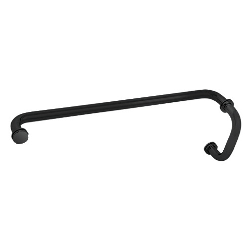 Matte Black 6" Pull Handle and 24" Towel Bar BM Series Combination With Metal Washers