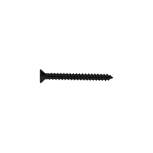 Matte Black 10 x 2" Wall Mounting Flat Head Phillips Sheet Metal Screws - pack of 10