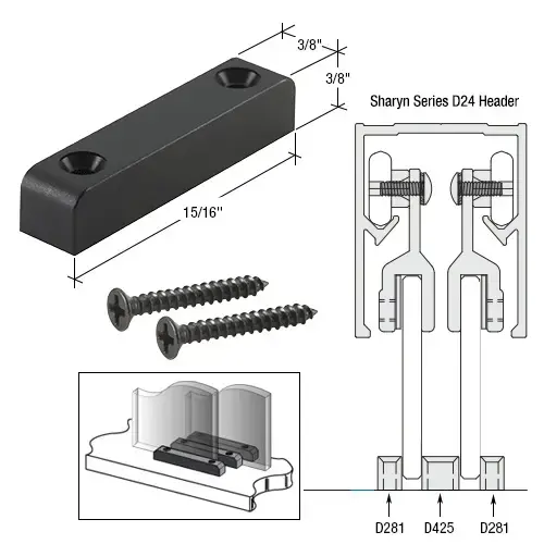 15/16" Nylon Lower Guide Black