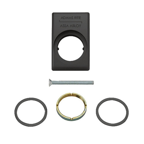 Black Anodized Mortise Cylinder Mounting Pad