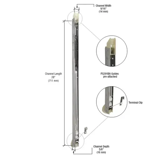 2720 Window Channel Balance with FS291BA Guides Attached