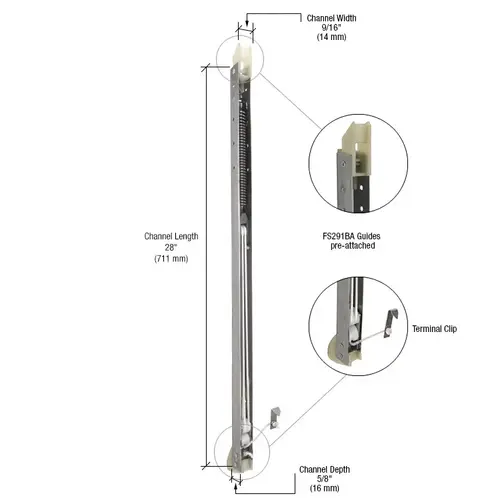 2730 Window Channel Balance with FS291BA Guides Attached