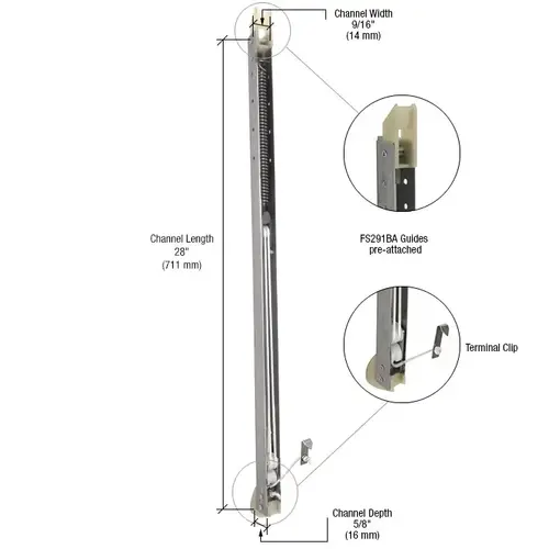 2740 Window Channel Balance with FS291BA Guides Attached