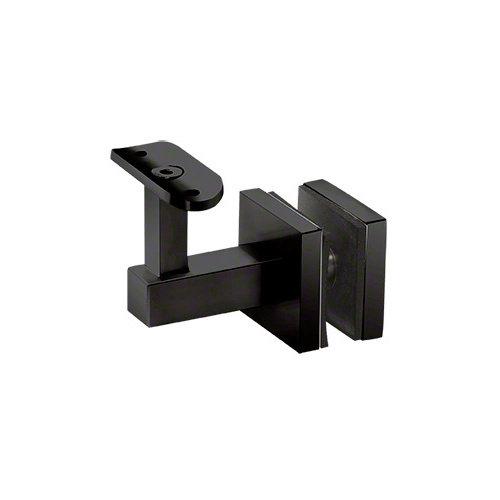 CRL HR5EGMBL Matte Black Shore Series Glass Mounted Hand Rail Bracket