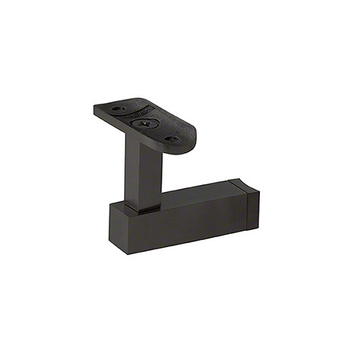 CRL HR5EPMBL Matte Black Shore Series Post Mounted Hand Rail Bracket