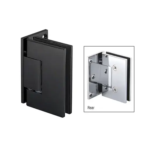 Matte Black Melbourne Wall Mount Offset Back Plate Hinge