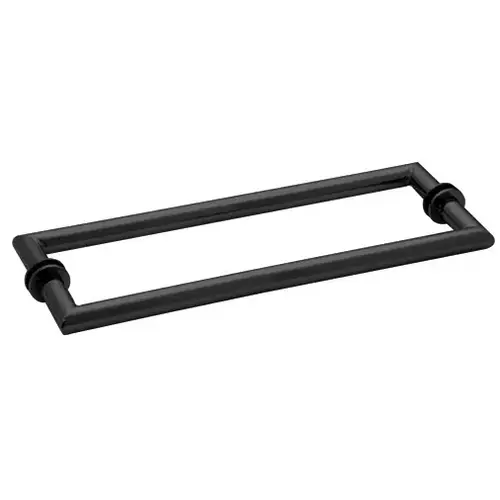 CRL MT24X24MBL Matte Black 24" MT Series Back-to-Back Towel Bar