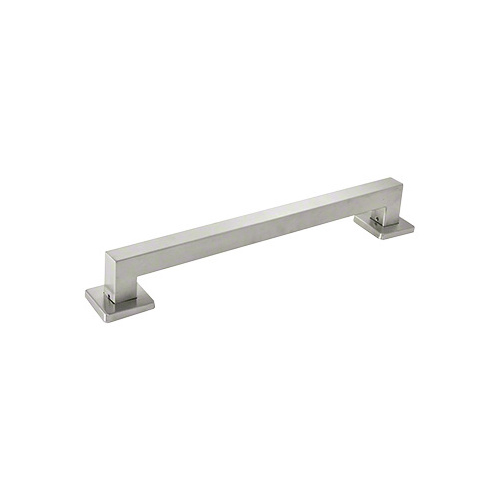 18 Inches Center To Center Designer Series Mitered Square Grab Bar Brushed Stainless Steel