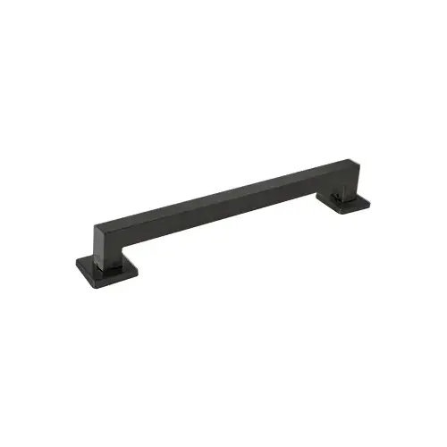 Matte Black Mitered 18" Square Grab Bar