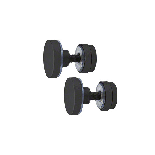 CRL SERFP2MBL Matte Black Track Holder Fittings for Fixed Panel - 2/Pk