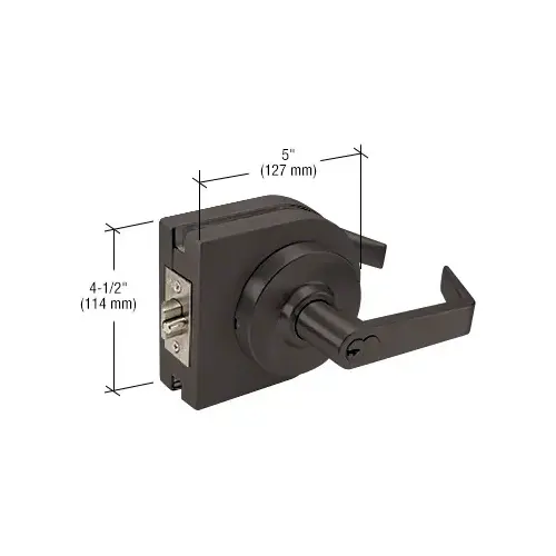 Black Bronze 6-Pin Classroom Lever Lock Housing - Grade 1