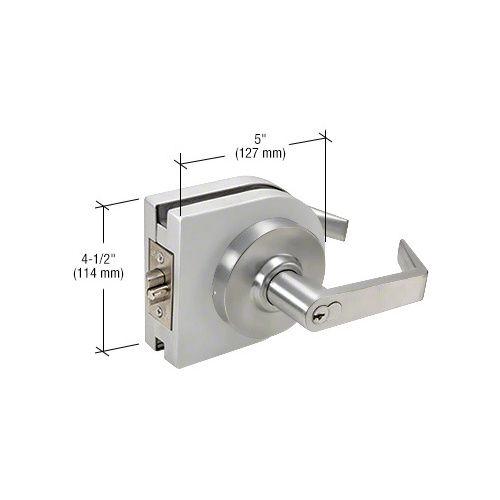 Satin Anodized SFIC 7-Pin Classroom Lever Lock Housing - Grade 1