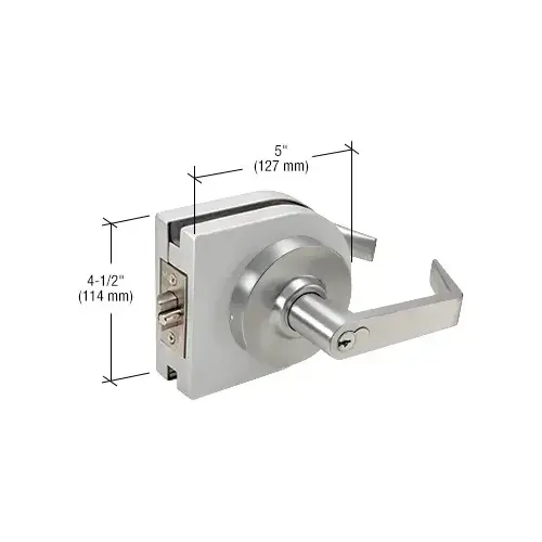 Satin Anodized 6-Pin Classroom Lever Lock Housing - Grade 1