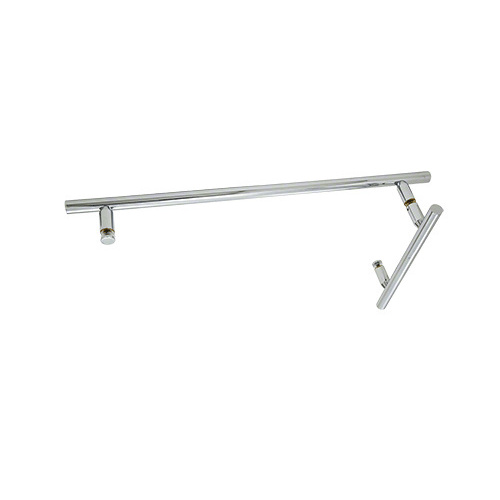CRL LTB6X18CH Chrome 6" x 18" LTB Combo Ladder Style Pull and Towel Bar