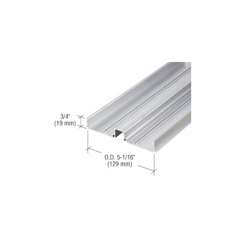 487 Clear Anodized OfficeFront Horizontal Mullion Base - 24'-2" Stock Length