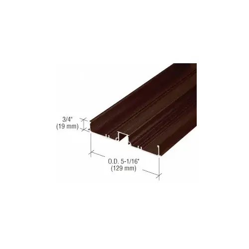 487 Bronze Anodized OfficeFront Horizontal Mullion Base - 24'-2" Stock Length