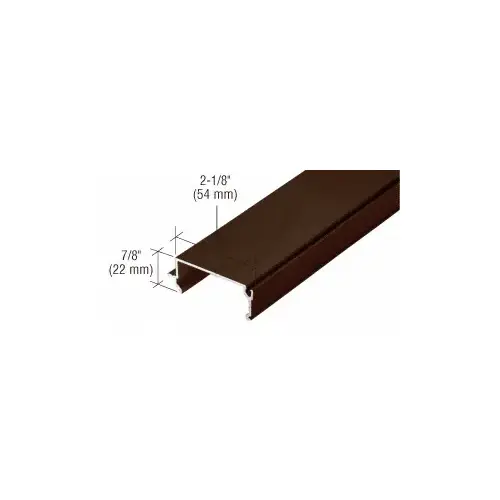 487 Bronze Anodized OfficeFront Glazing Stop - 24'-2" Stock Length