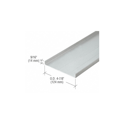 487 Clear Anodized OfficeFront Floor Track - 24'-2" Stock Length