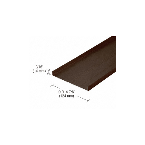 487 Bronze Anodized OfficeFront Floor Track - 24'-2" Stock Length