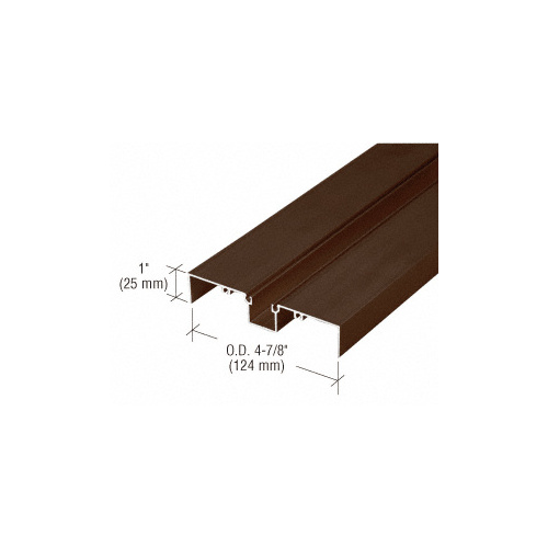 487 Bronze Anodized OfficeFront Deep Pocket Glazing Insert - 24'-2" Stock Length