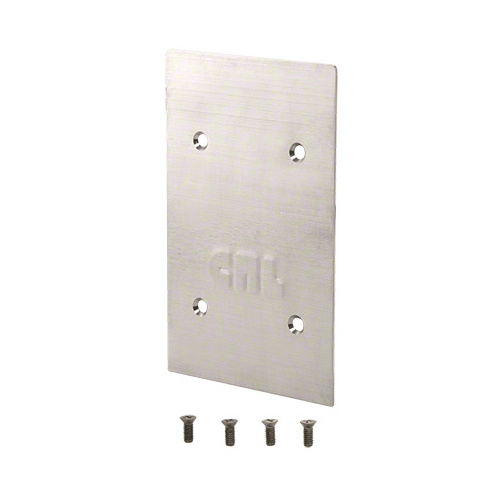 Brushed Stainless End Cap for 9BL21 Series Standard Square Base Shoe