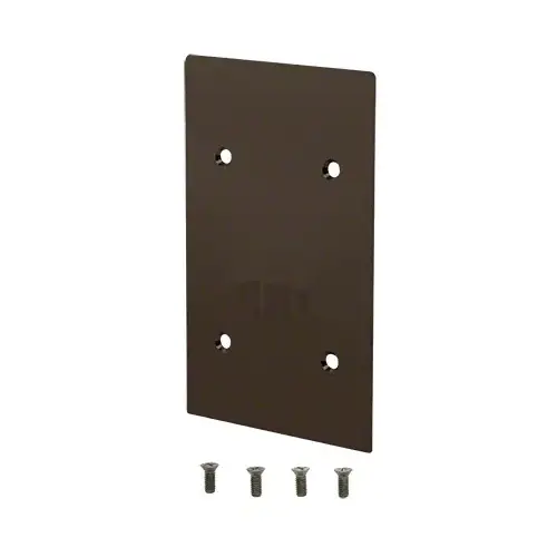 CRL 9BL21CDU Black Bronze End Cap for 9BL21 Series Standard Square Base Shoe