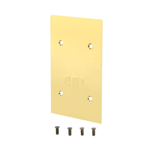 Polished Brass End Cap for 9BL68 Series Standard Square Base Shoe