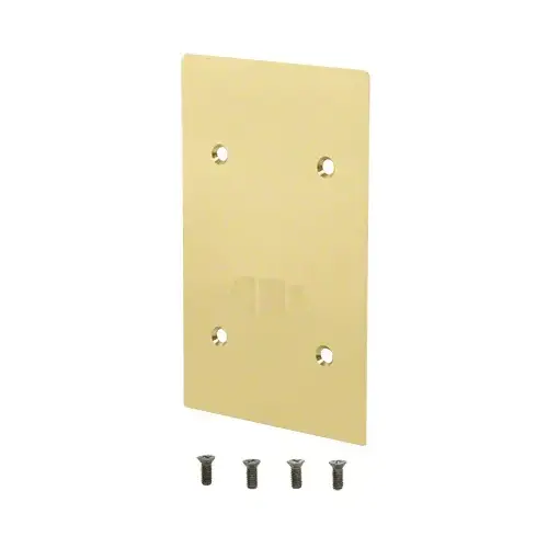 Satin Brass End Cap for 9BL56 Series Standard Square Base Shoe