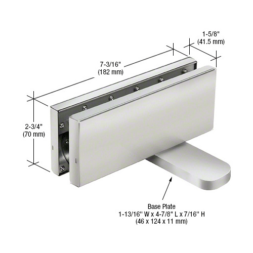 Satin Anodized Hydraulic Patch Fitting with 2-9/16" Setback - NHO