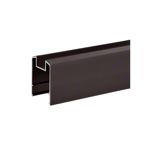 Matte Bronze 200, 300, 350 and 400 Series 241" Long Horizontal Double Glass Mid-Rail