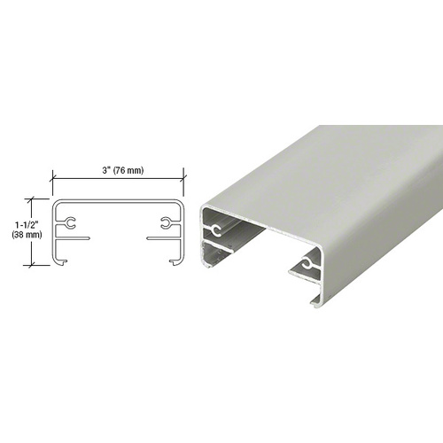 Hansen 2XTR241CA Clear Anodized 200X Series 241" Long Top Rail