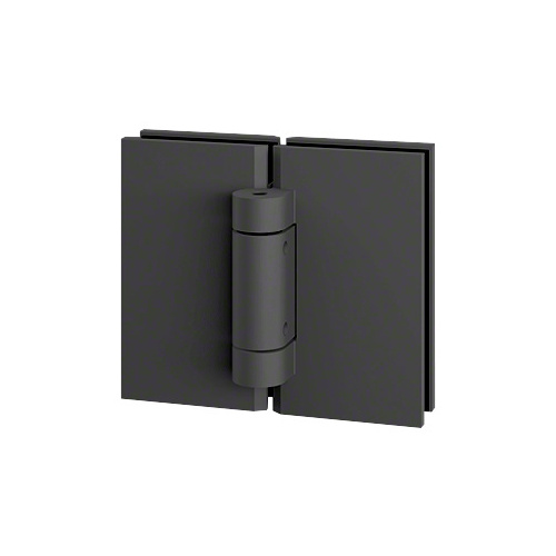 CLEAR SPACE Matte Black Replacement 180 degree Glass-to-Glass Hinge