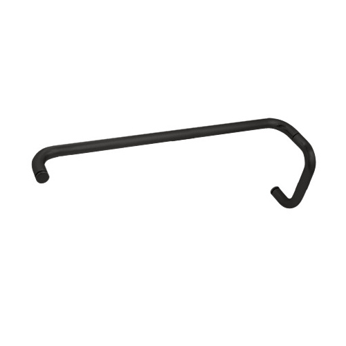 Matte Black 6" Pull Handle and 22" Towel Bar BM Series Combination Without Metal Washers