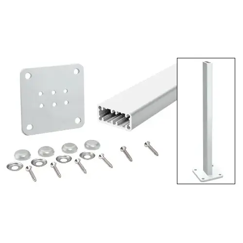 Hansen HPT36KS Silver Metallic Trim-Line 36" Surface Mount Post Kit