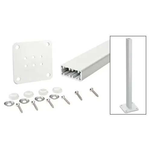 Hansen HPT42KW Sky White Trim-Line 42" Surface Mount Post Kit