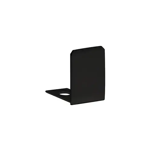 CRL SDCEC12MBL Matte Black End Cap for 1/2" Deep U-Channel