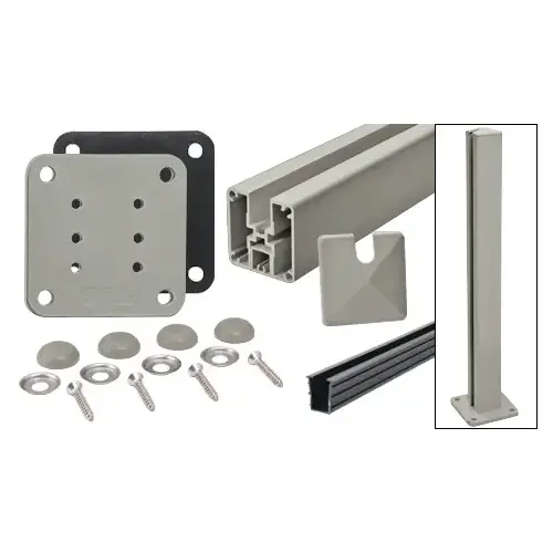 CRL P1H42EKBGY 42" Beige Gray 1100 Series End Post Kit