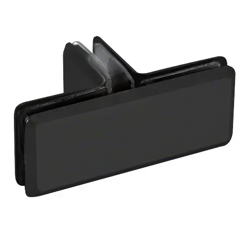 Matte Black Beveled Style 90 degree Glass-to-Glass T-Juntion Clamp