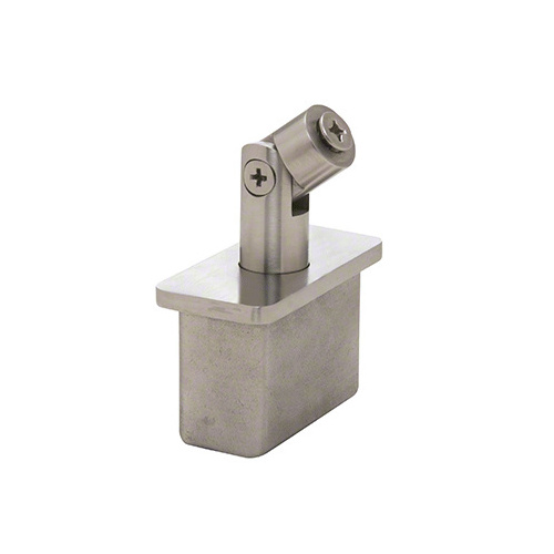 316 Brushed Stainless 1" x 2" Vertically Adjustable Post Cap for Saddles