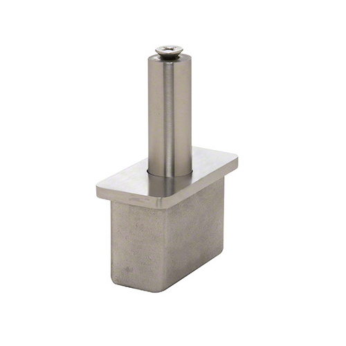 316 Brushed Stainless 1" x 2" Round Post Vertically Adjustable Post Cap for Saddles