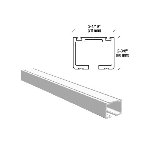 Easy Slide Overhead Track White Powder Coat - 118"