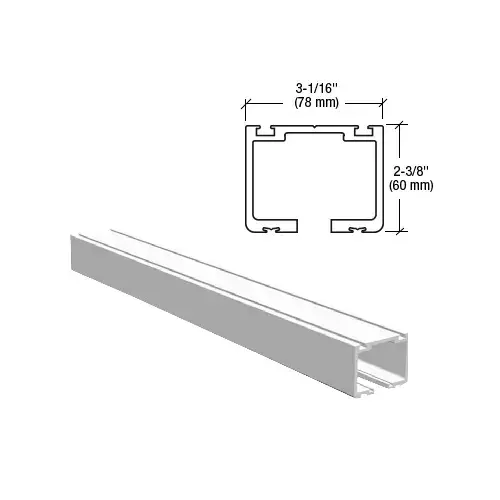 CRL ESPT2W Easy Slide Overhead Track Splice White Powder Coat - 6"