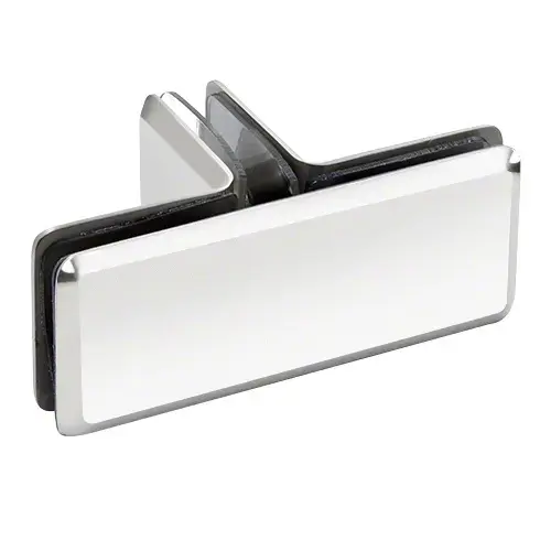 Polished Chrome Beveled Style 90 degree Glass-to-Glass T-Juntion Clamp