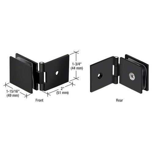 Matte Black Adjustable Square Wall Mount Glass Clamp