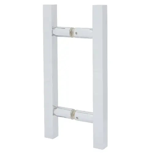 Square Ladder Pull 6" Back-to-Back Polished Chrome