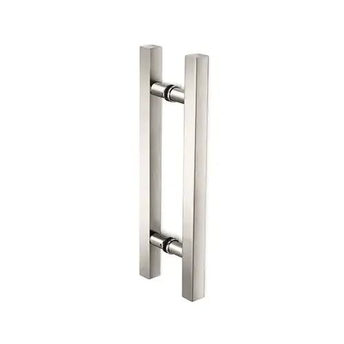 Square Ladder Pull 6" Back-to-Back Polished Nickel