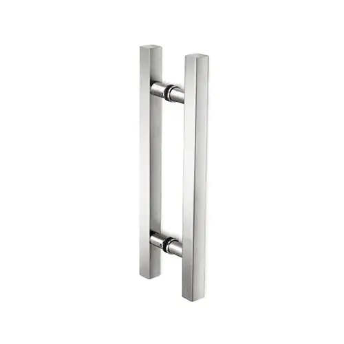 Square Ladder Pull 8" Back-to-Back Polished Chrome