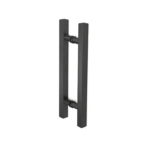 Square Ladder Pull 6" Back-to-Back Matte Black