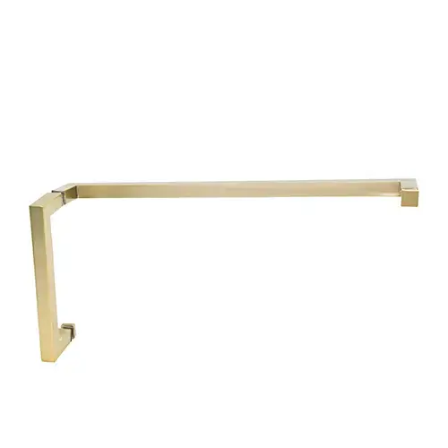 CRL SQ8X18BBRZ Brushed Bronze "SQ" Series Combination 8" Pull Handle 18" Towel Bar