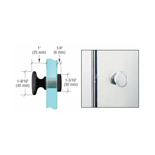 Matte Black Traditional Style Single-Sided Door Knob
